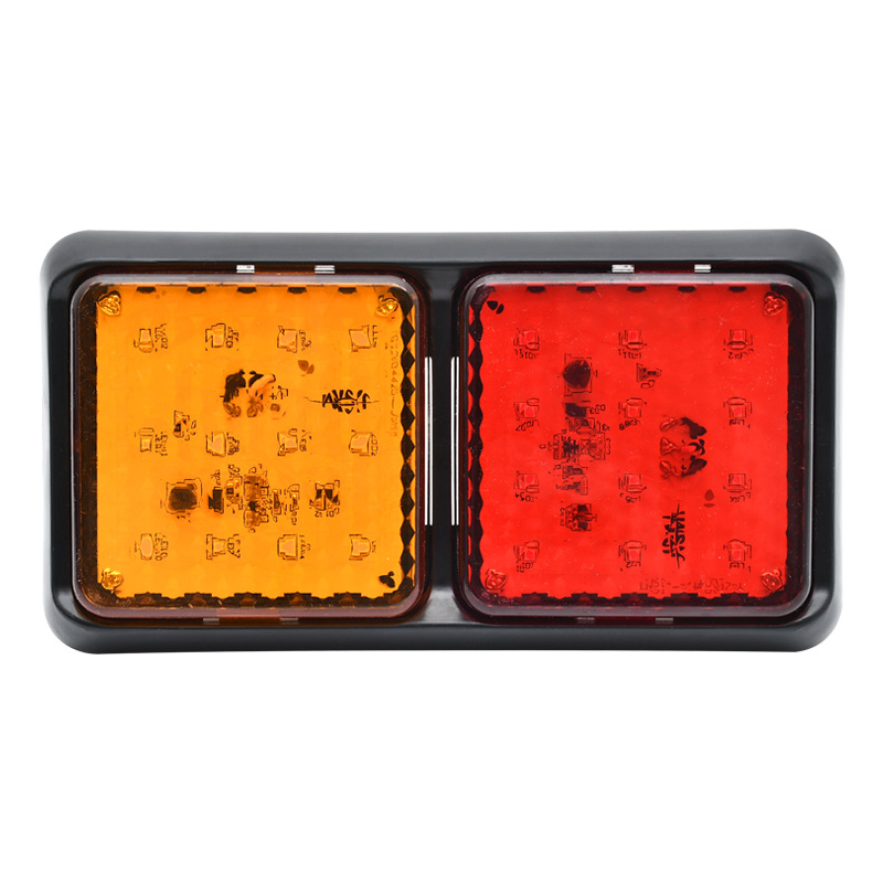 24V 2-Colored Square LED Truck Tail Light YN-TLC106