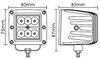 Brighter and Softer Lighting 18W LED Work Light