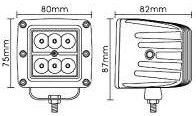 Brighter and Softer Lighting 18W LED Work Light