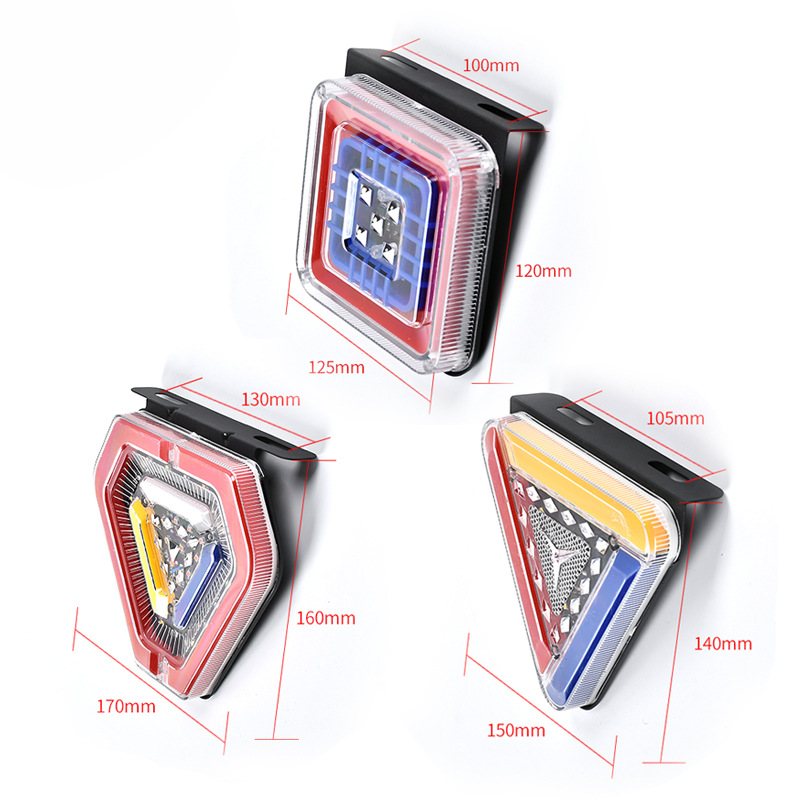 24V LED Flashing Flowing Guiding Turning Signal Truck Tail Light YN-TLC131