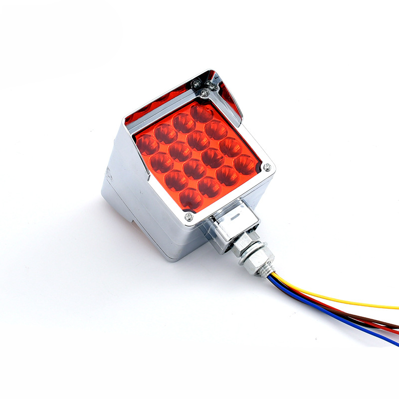 12-24V Double-sided square lamp with a brim Tail Light YN-TLC138