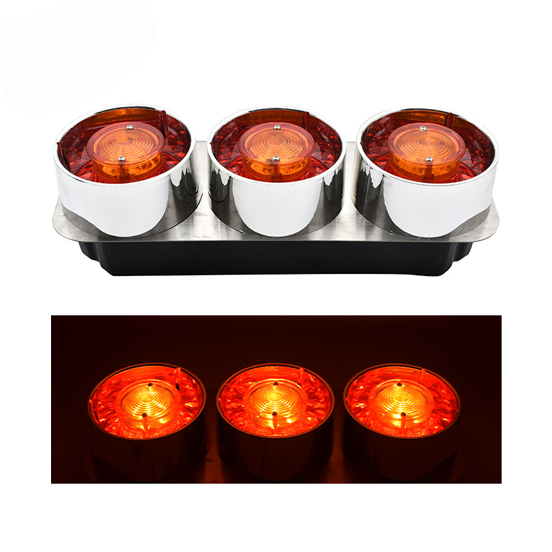 24V 3 Round Bulbs Truck Tail Light YN-TLC127