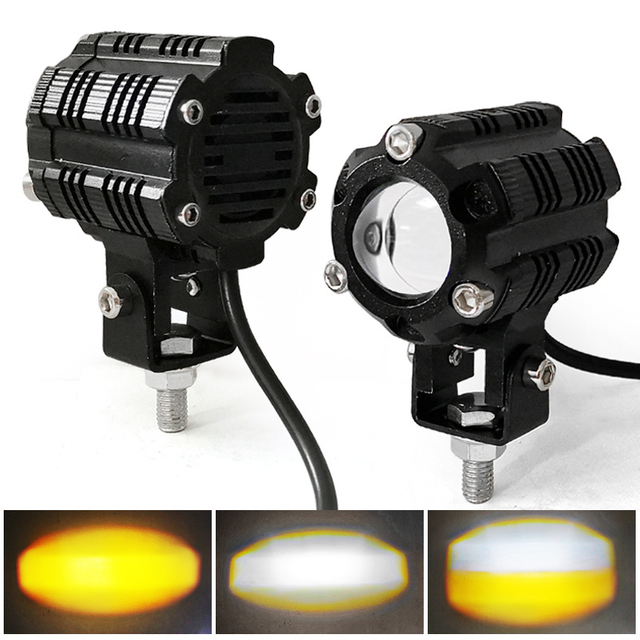  1.85Inch 18W DC9-36V two-color small steel cannon LED Spotlight