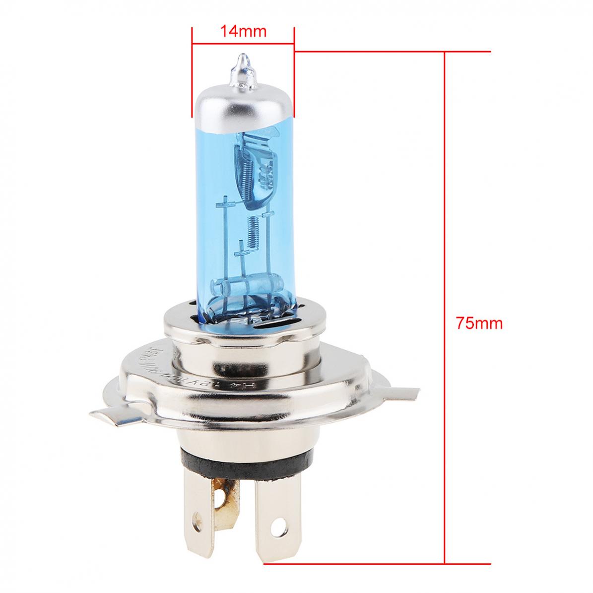 12V H4 Halogen Bulb 6500K 100 /90W Auto Front Headlight 