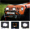 90W 7Inch LED Work Lights Trucks Fog Lamp Military Agriculture Heavy Equipment