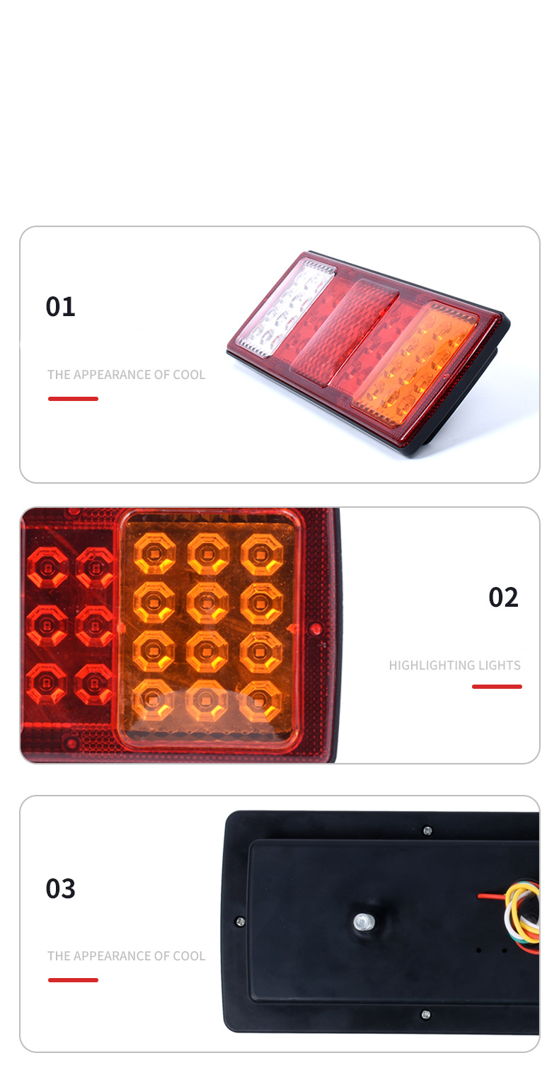 24V 42Led Signal Truck Tail Light YN-TLC77