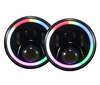 45W/30W 7Inch RGB LED Headlights High Low Beam Halo Ring for Pick-ups