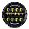 80W 7Inch YN-HL80B LED Headlights 80W High Low Beam Halo Ring Headlamps for Off-road Vehicle