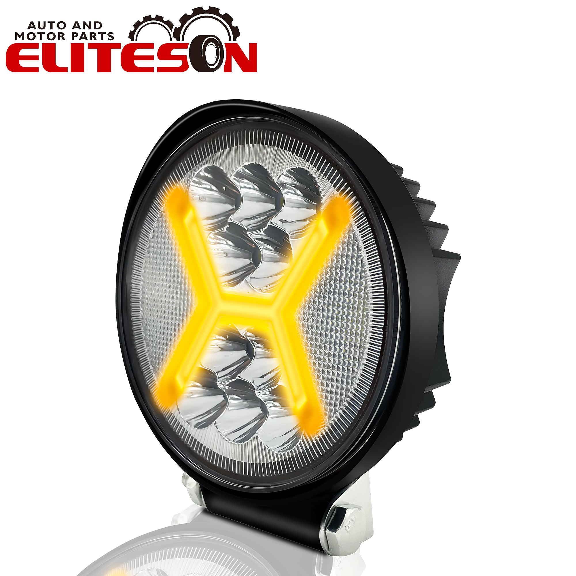  4.5 Inch 30W Round LED Work Lights for Motorbikes SUVs Excavators ships 