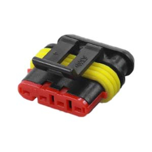 4-Pin Waterproof Automotive Connector Housing, 1.5mm Series Female Receptacle Plug Shell for Car Truck Motorcycle --Female Wire Connector YN-WR-15