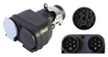 13-Pin to Dual 7-Pin Trailer Adapter, European Style 13 to 2x7 Way Towing Socket Splitter with Locking Bracket YN-WR-41