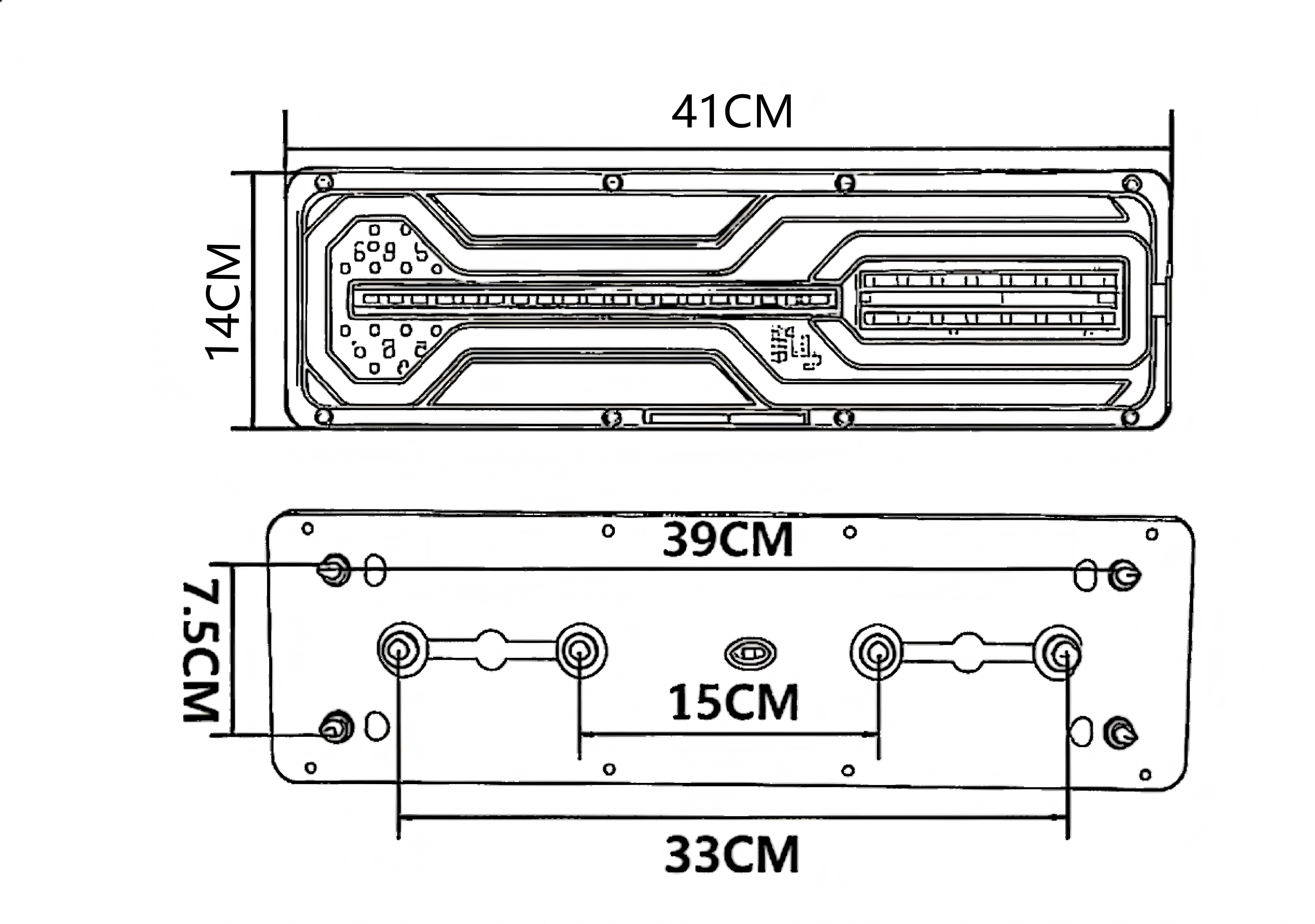 24V Truck Tail Light YN-WL-40
