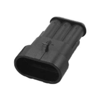 TE AMP Superseal 1.5 Series 3-Way Receptacle Housing, 282090-1, A-Key, IP67 Waterproof Connector Shell --male Wire Connector YN-WR-11