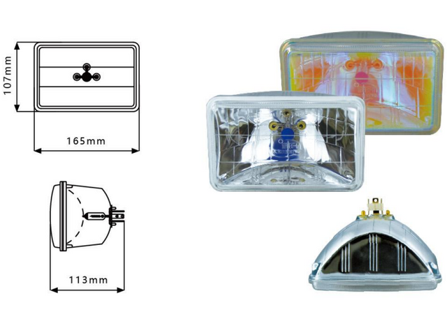 Truck Headlight Sealed Beam YN-1012