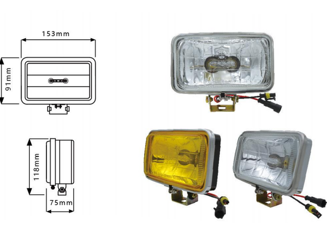 Truck Headlight Sealed Beam YN-1018