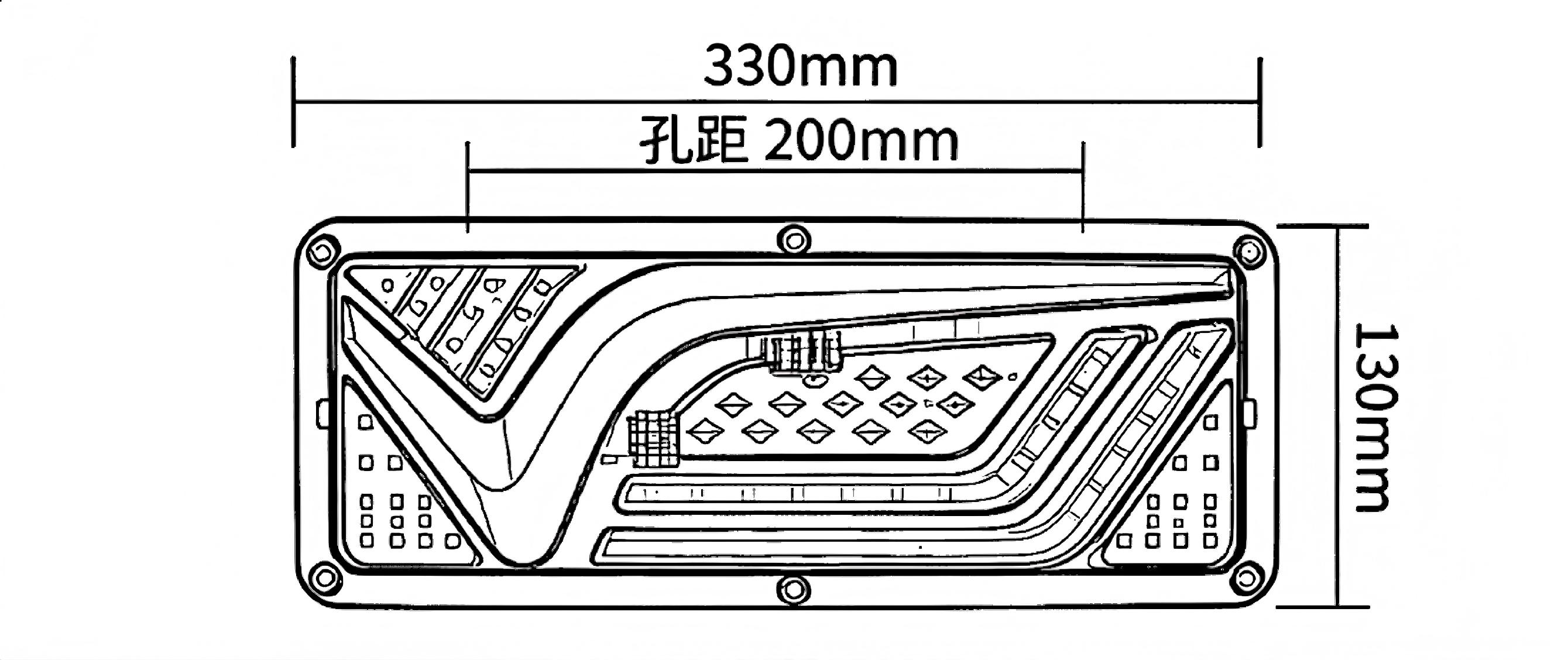 24V Truck Tail Light YN-WL-75