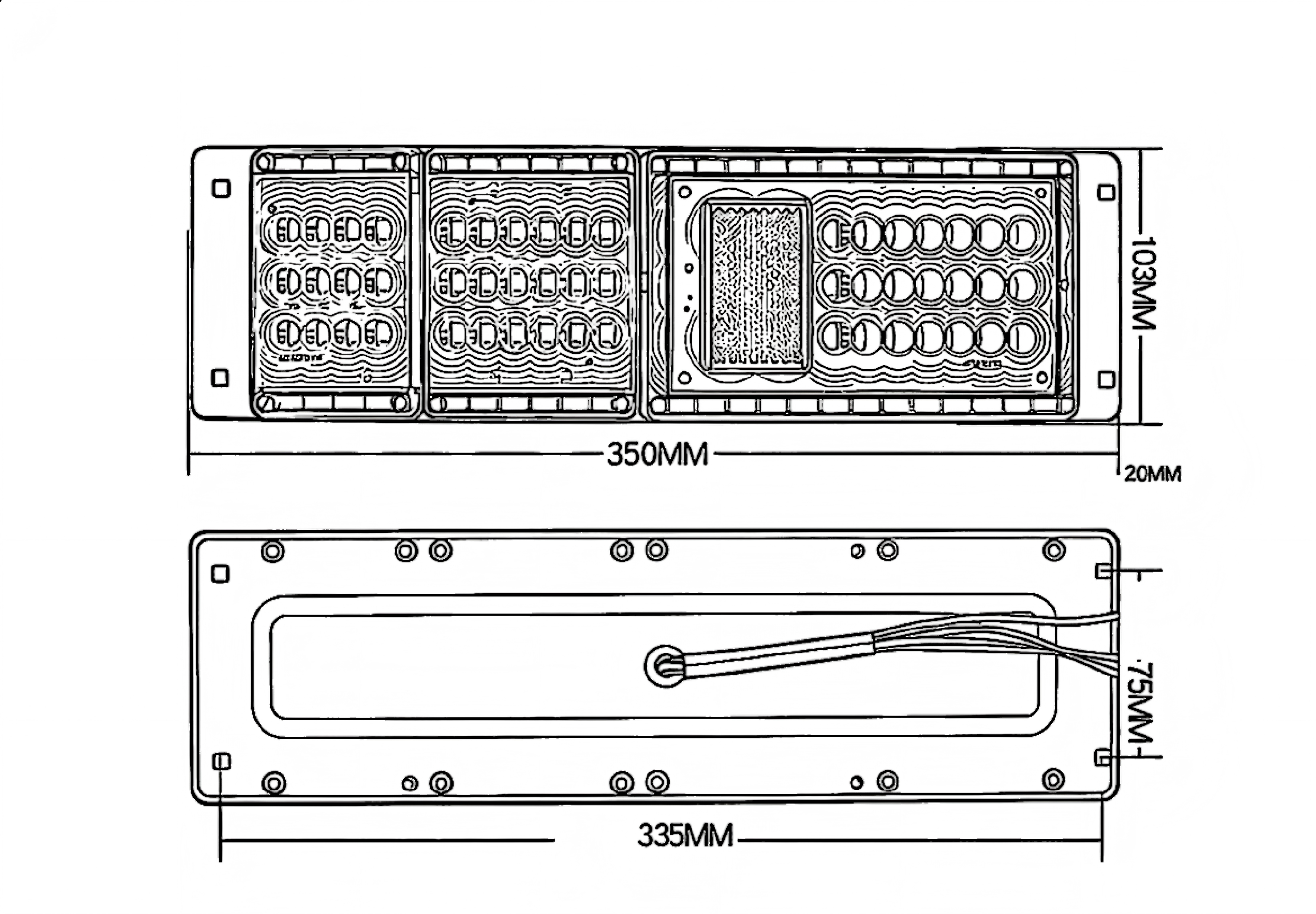 12V Truck Tail Light YN-WL-29