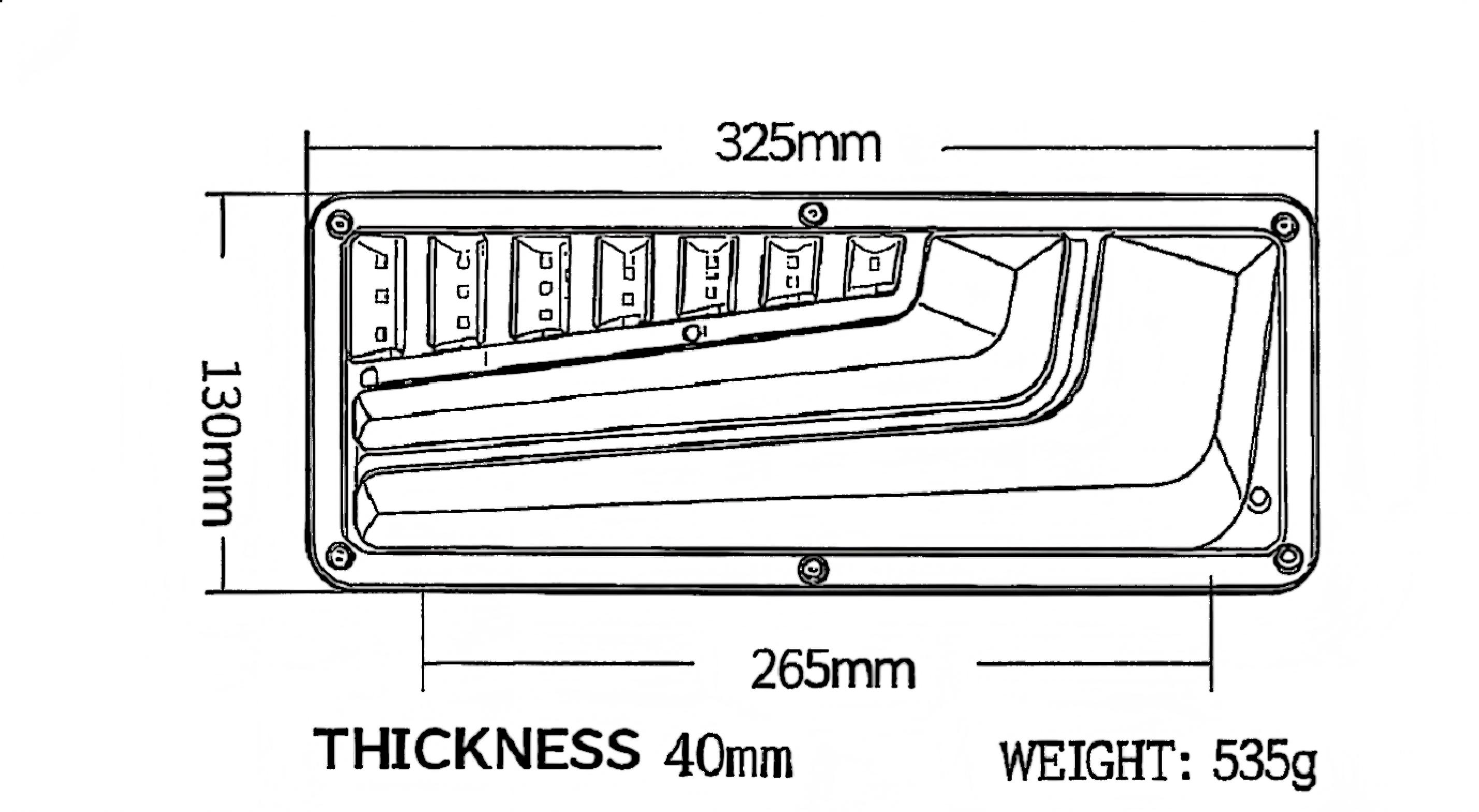 12V or 24V Truck Tail Light YN-WL-57