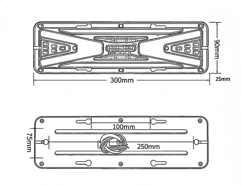 12V or 24V Truck Tail Light YN-WL-56