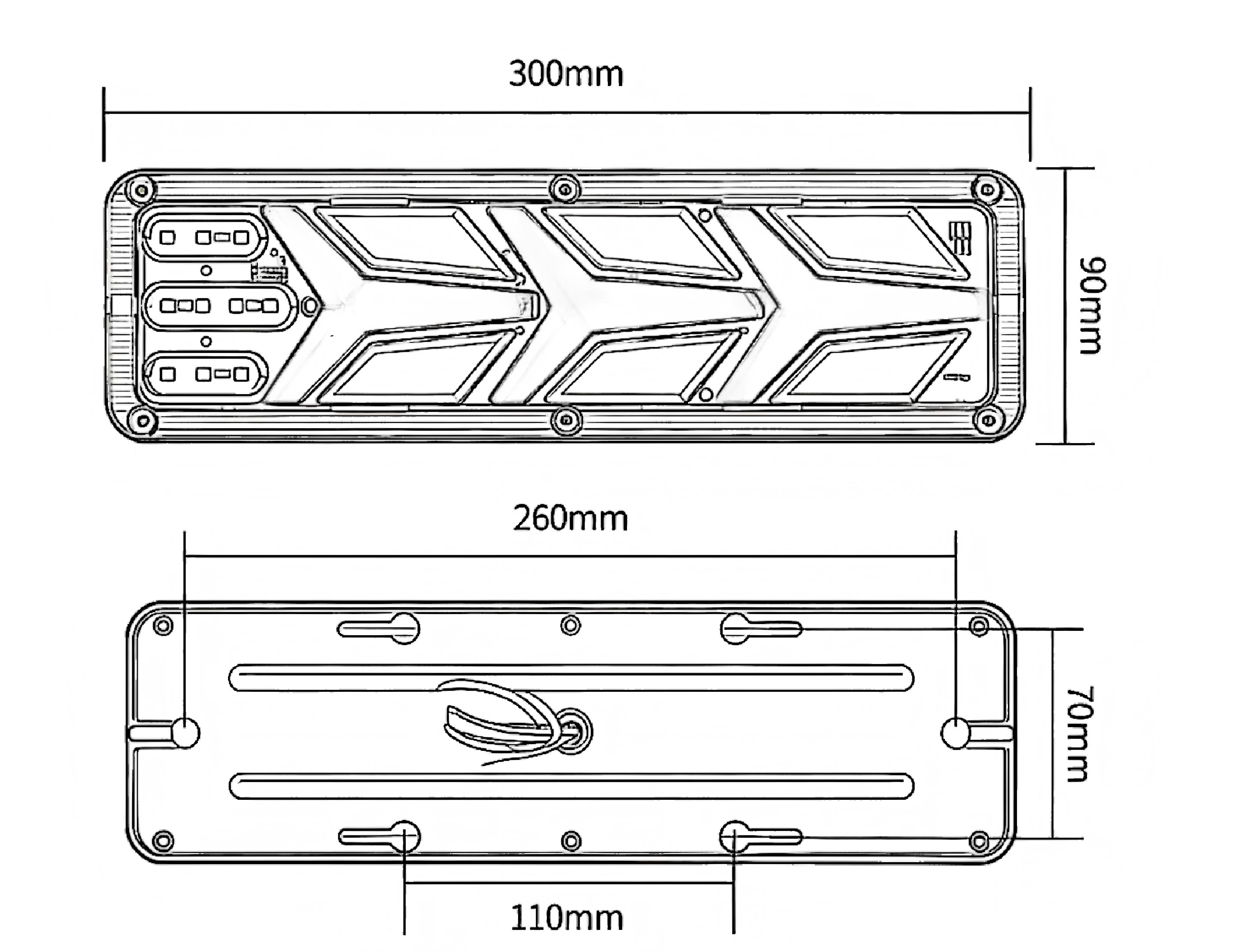 24V Truck Tail Light YN-WL-84