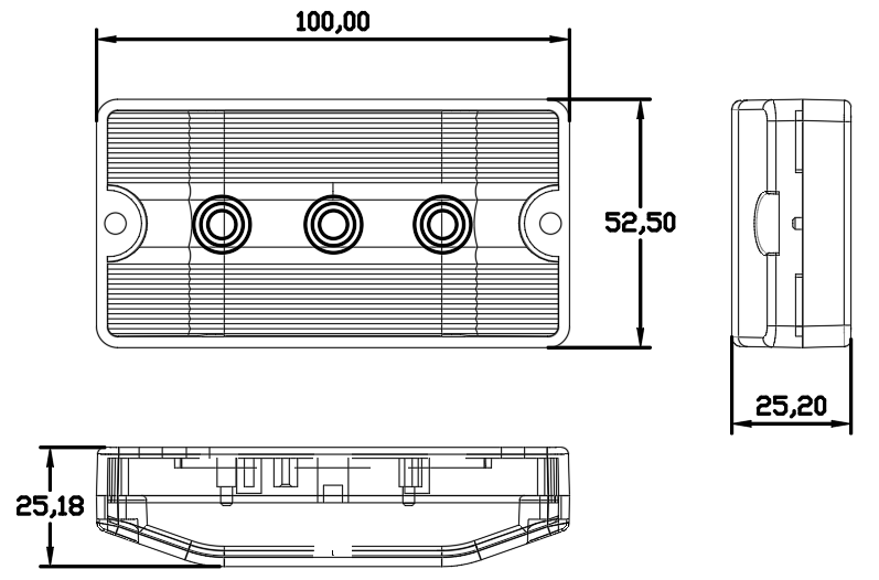 12 or 24V Side Light YN-SML-81