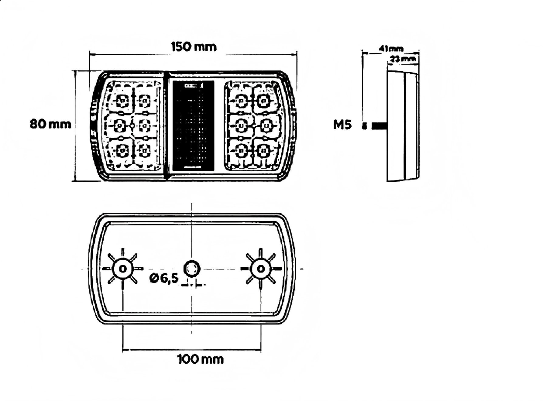 12V or 24V Truck Tail Light YN-WL-332