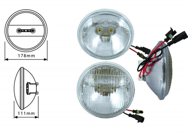 Truck Headlight Sealed Beam YN-1022