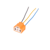 3-Pin Ceramic Relay Socket Harness, Heavy Duty Automotive Relay Connector with Wire Pigtail, 12V/24V Wire Connector YN-WR-14