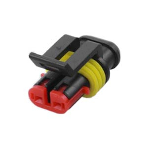 2-Pin Waterproof Automotive Connector Housing, 1.5mm Series Female Receptacle Plug Shell for Car Truck Motorcycle --Female Wire Connector YN-WR-4
