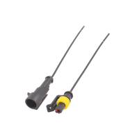 1-Pin Waterproof Electrical Connector Pigtail, Male & Female Socket Plug Kit with Wire for Car Truck Wire Connector YN-WR-3