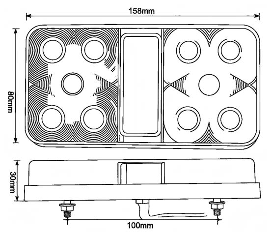 12-24V Truck Tail Light YN-WL-331