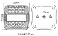 12V or 24V Truck Tail Light YN-WL-324