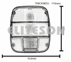 12V or 24V Truck Tail Light YN-VW-1BULB