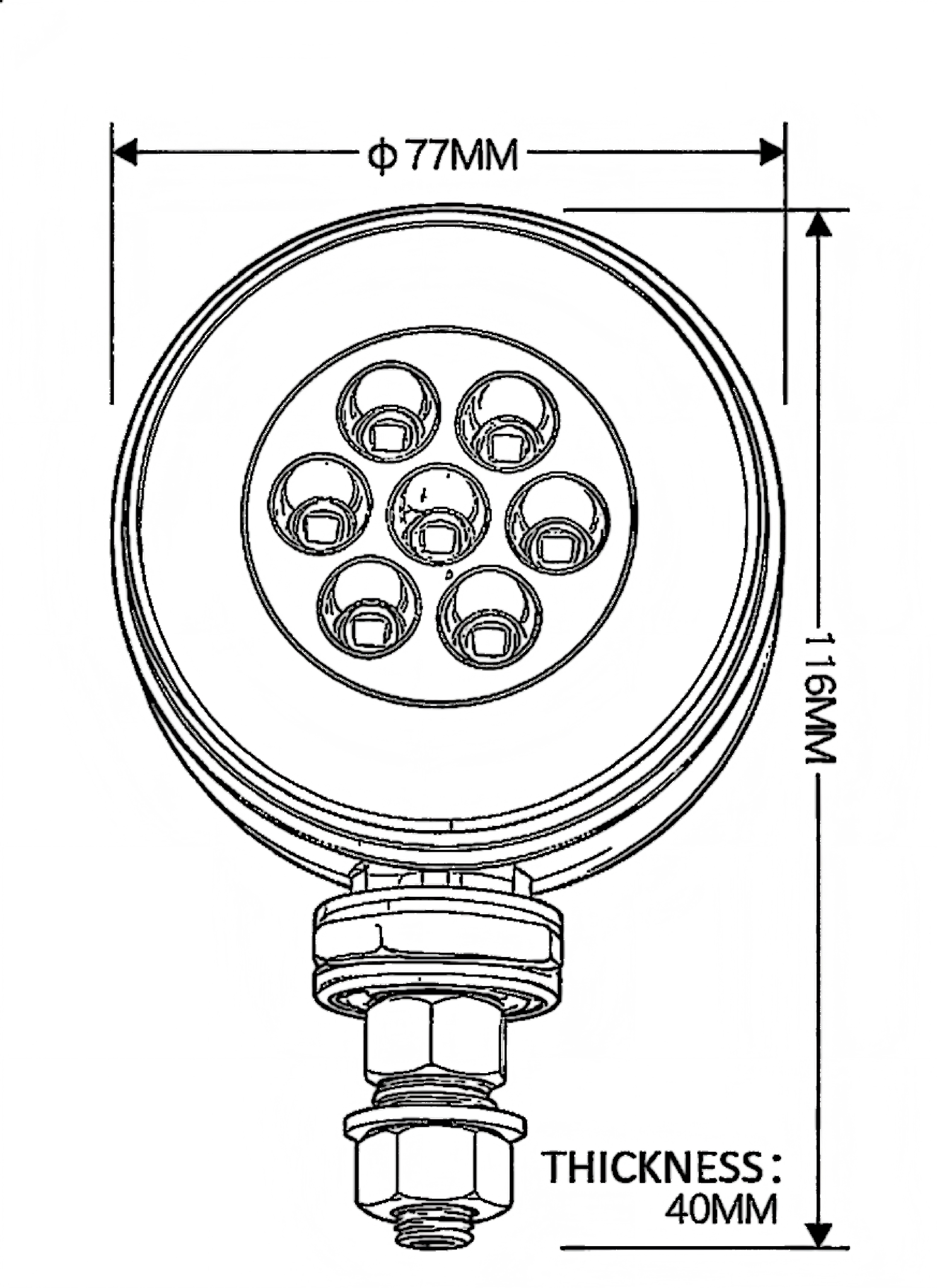 12-24V Truck Tail Light YN-WL-132