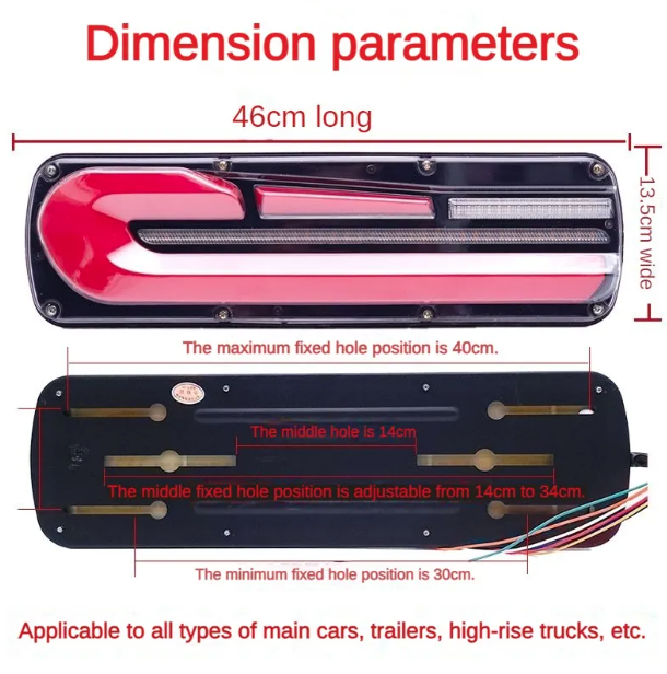 12V or 24V Truck Tail Light YN-WL-12