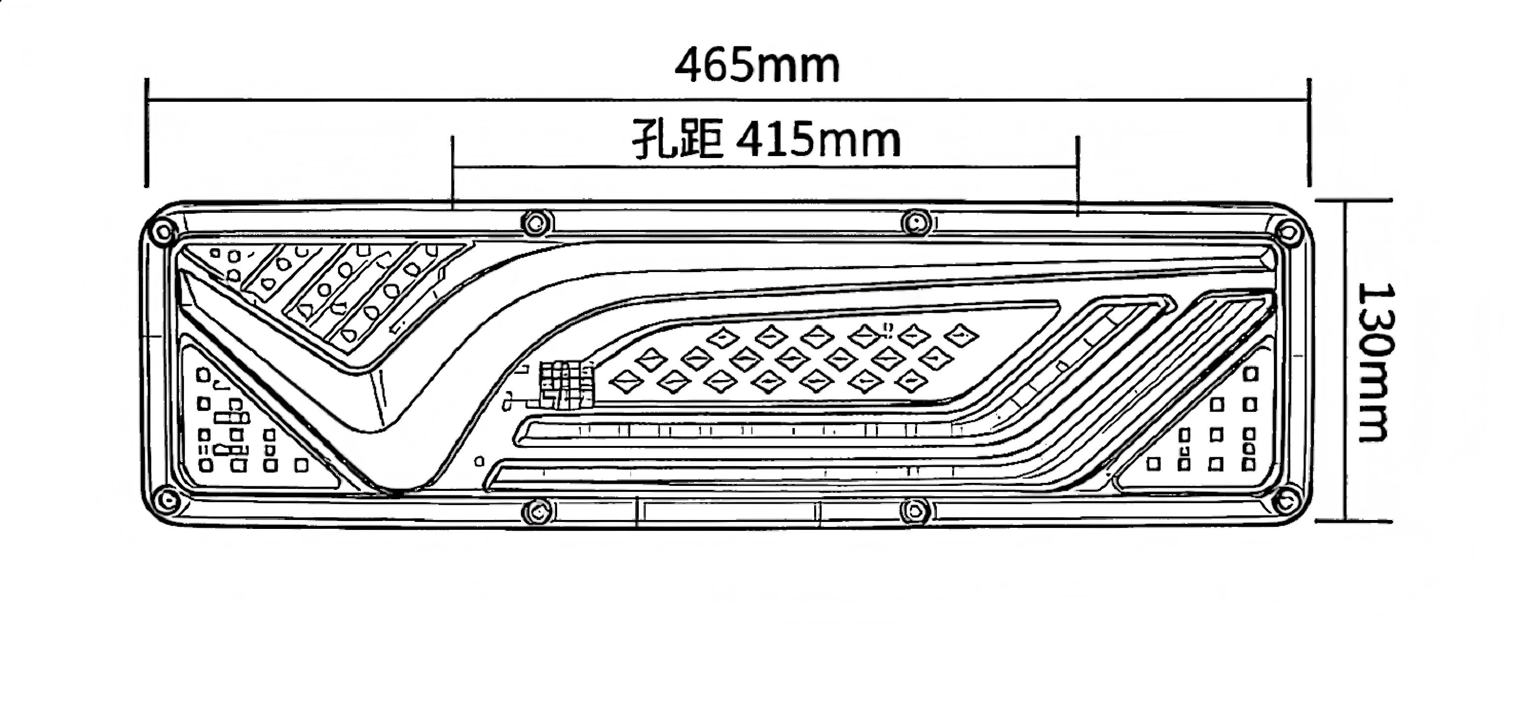 24V Truck Tail Light YN-WL-76