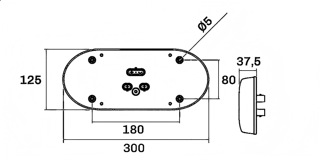 24V Truck Tail Light YN-6604