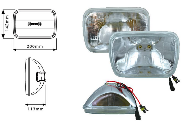 Truck Headlight Sealed Beam YN-1023