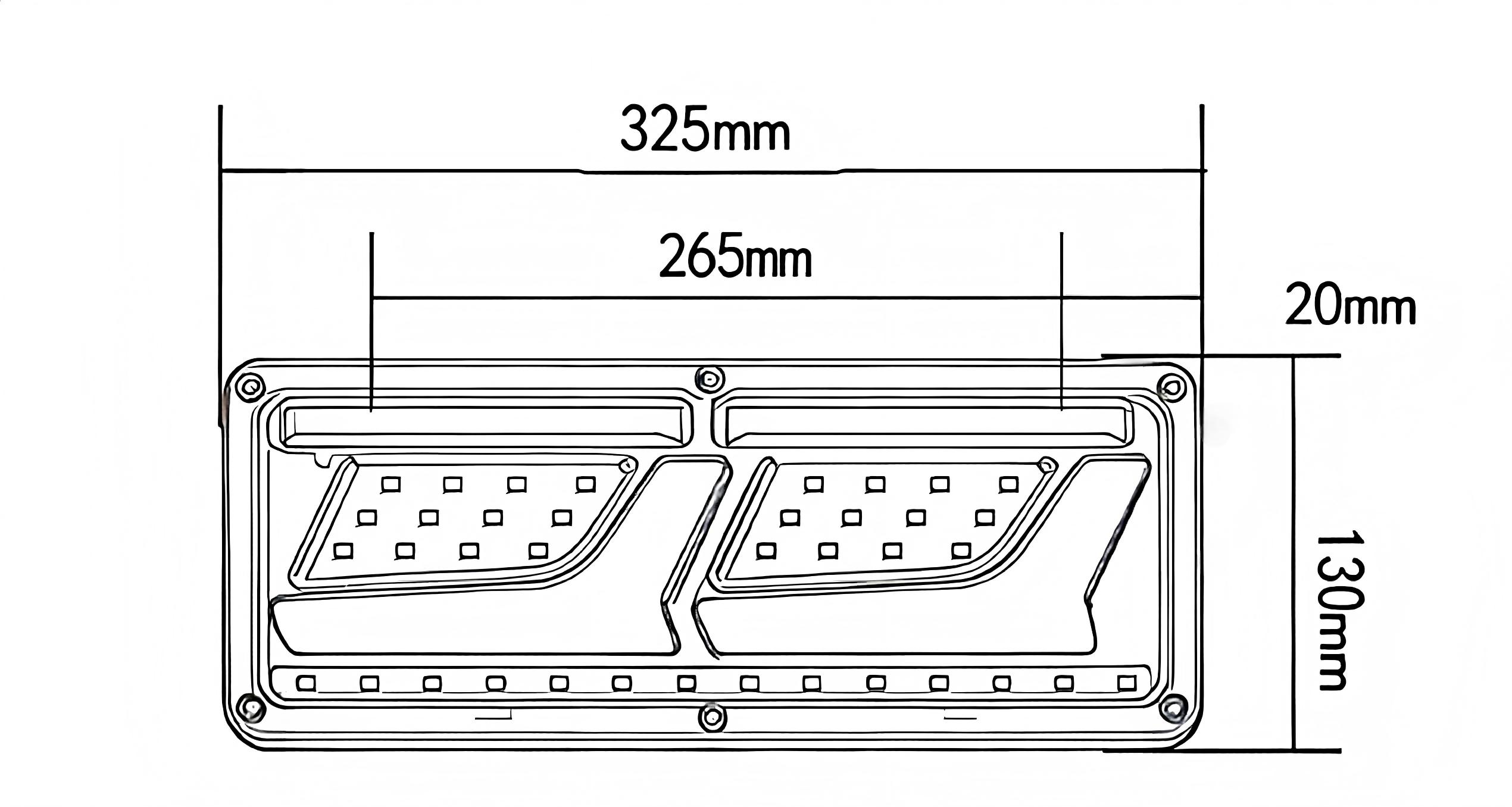 24V Truck Tail Light YN-WL-68