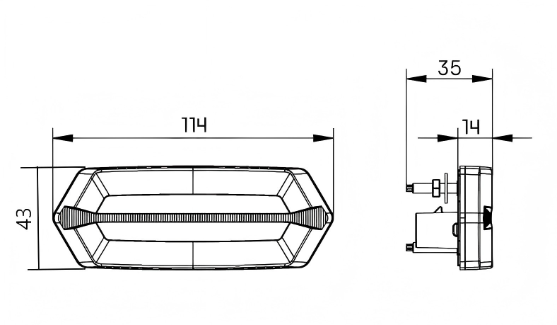 12-24V Side Light YN-SML-23