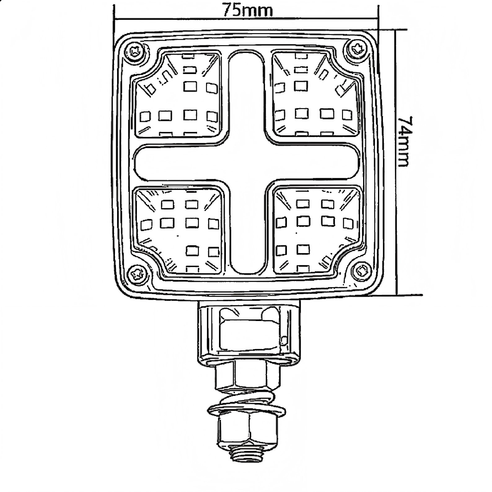 12-24V Truck Tail Light YN-WL-135