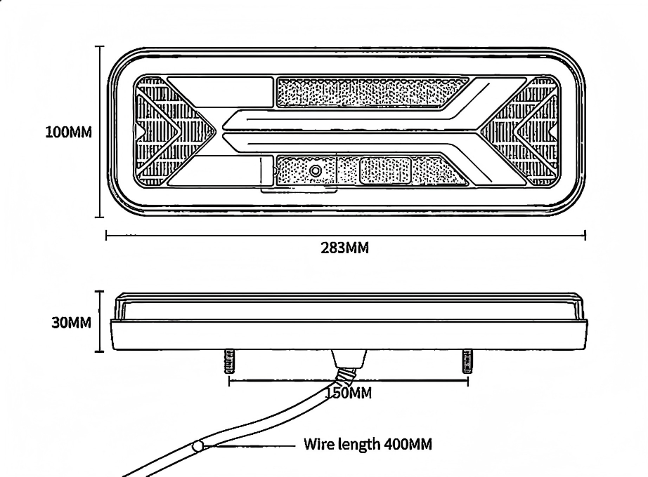 12-24V Truck Tail Light YN-WL-336