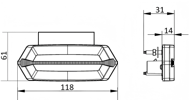 12-24V Side Light YN-SML-22