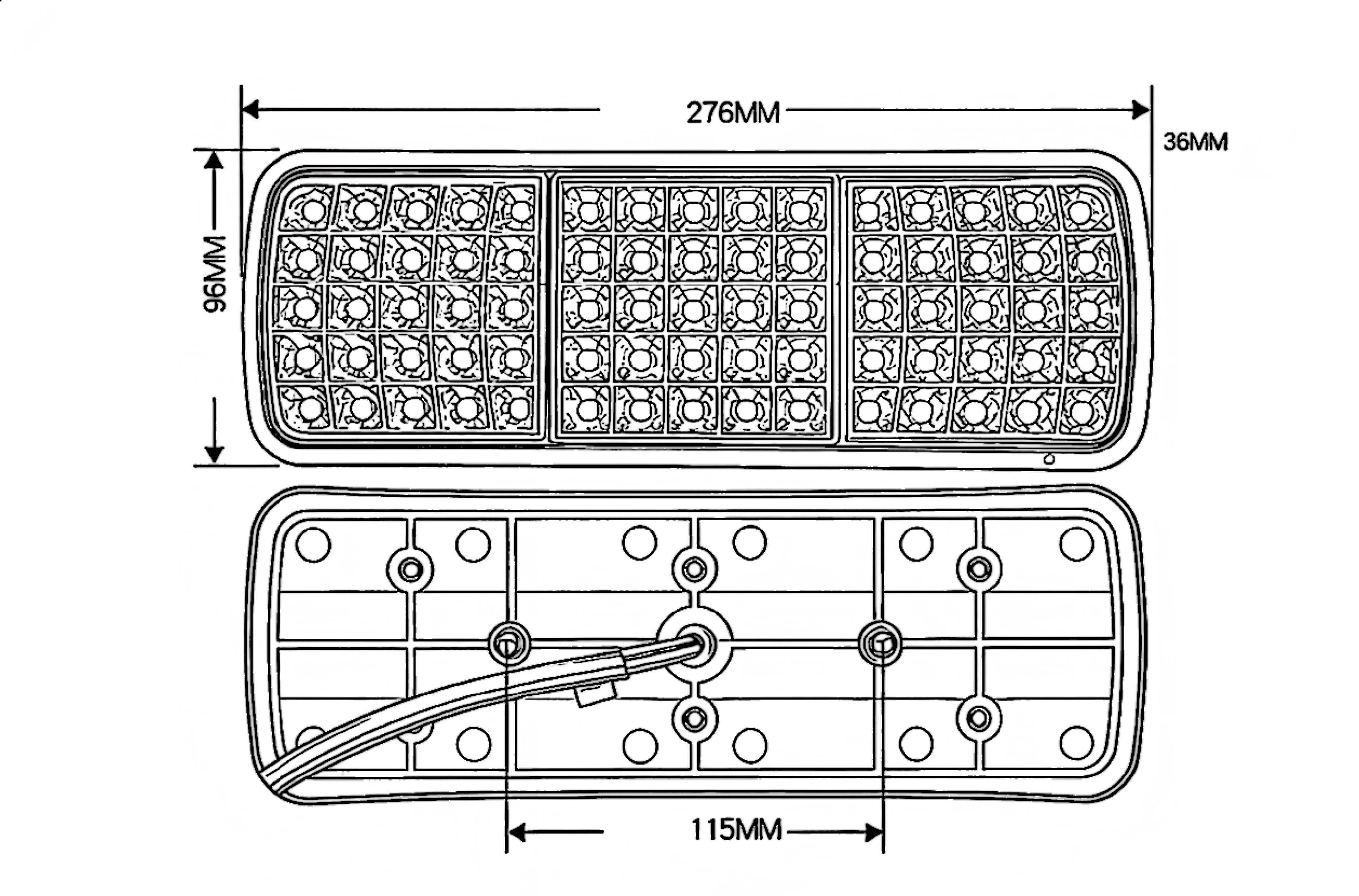 12V or 24V Truck Tail Light YN-WL-28