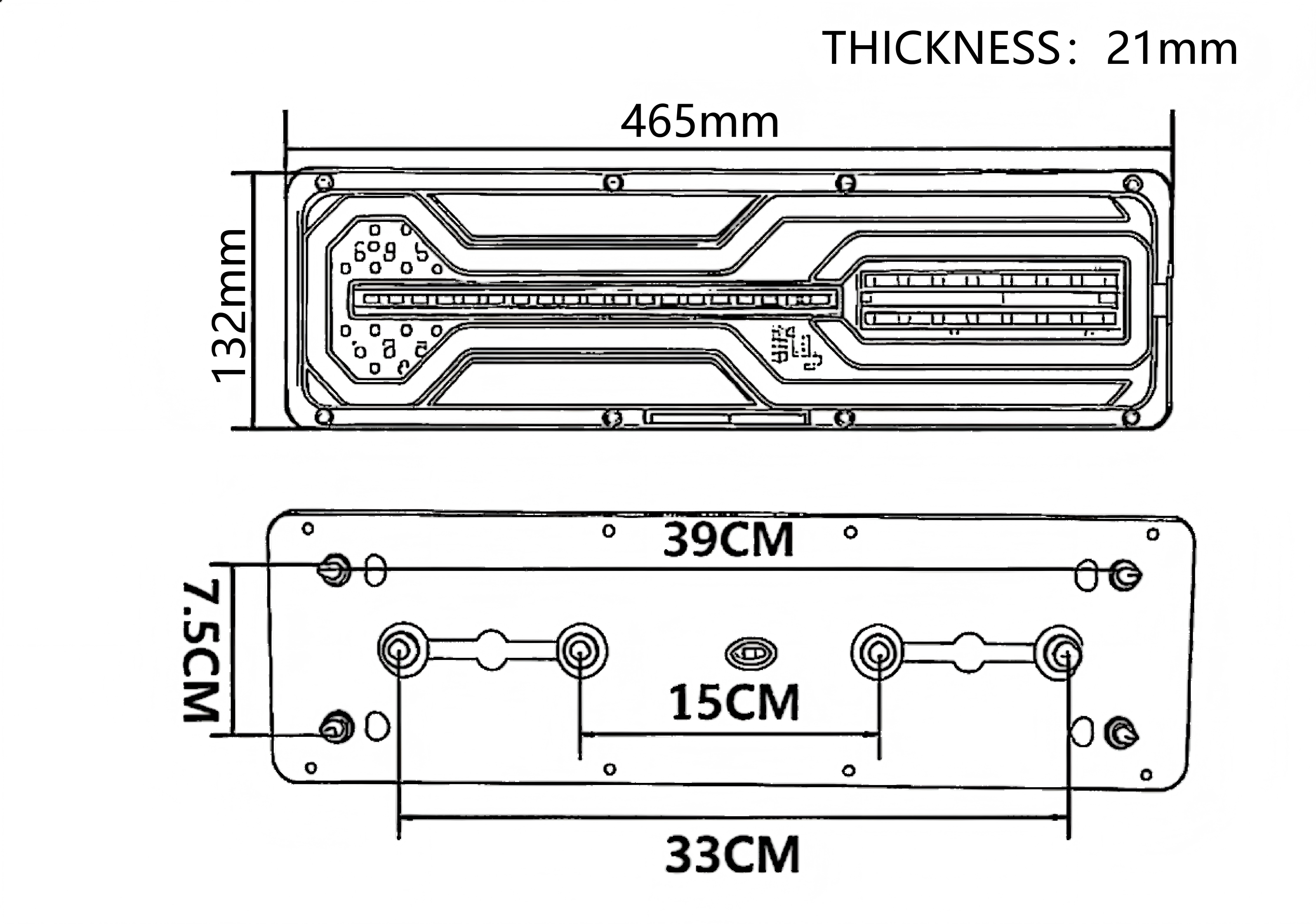 24V Truck Tail Light YN-WL-41