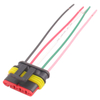 5-Pin Waterproof Automotive Electrical Connector with Wire Pigtail, Quick Disconnect Plug Socket for Car Truck Motorcycle Wire Connector YN-WR-20