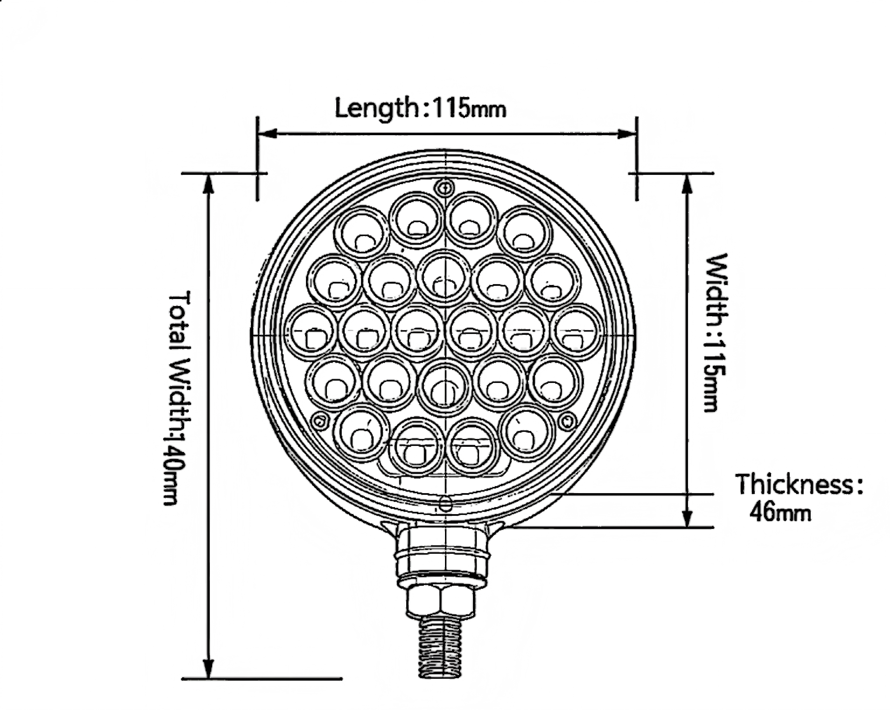 12-24V Truck Tail Light YN-WL-133