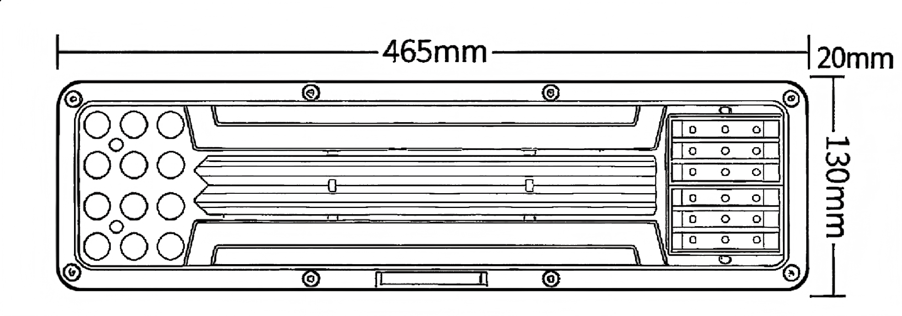24V Truck Tail Light YN-WL-100