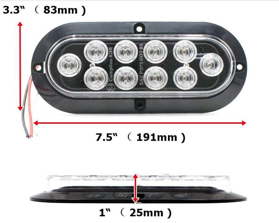 12V Truck Tail Light YN-1252