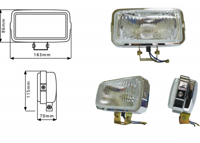 Truck Headlight Sealed Beam YN-1004